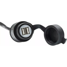 USB-розетка для подвійної зарядки з джгутом кабелів