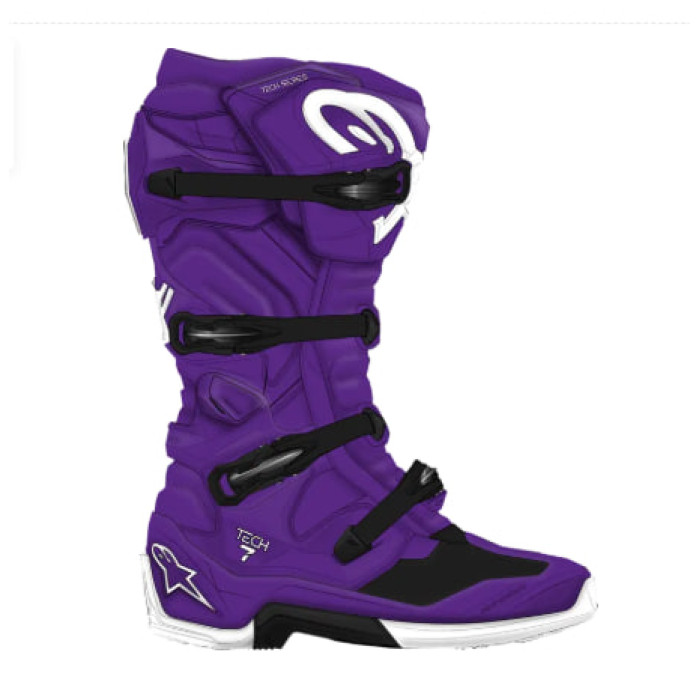 Мотоботи ALPINESTARS Tech 7 Фіолетові — Розмір 10 (44.5)