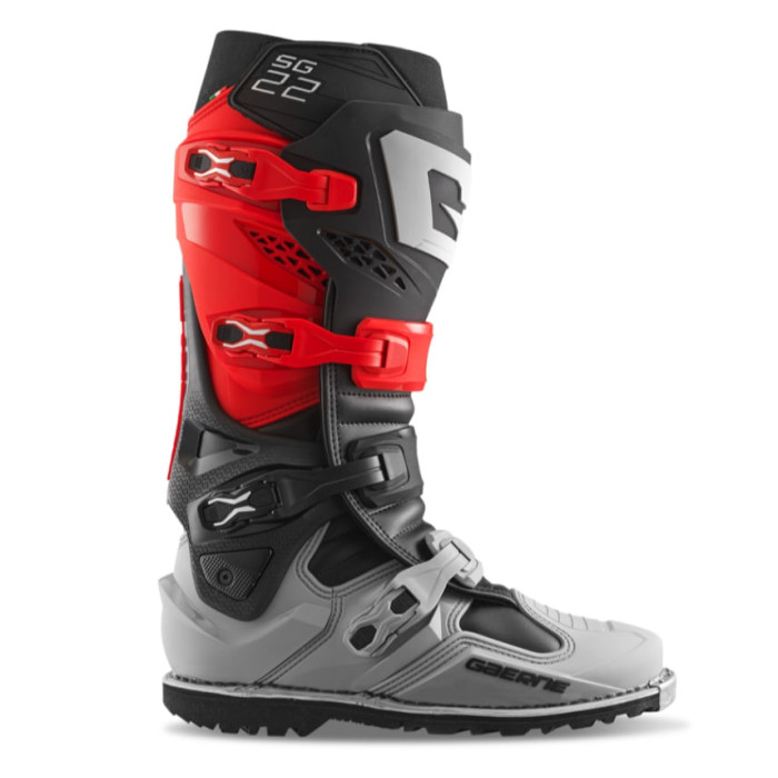 Мотоботи GAERNE SG-22 Gore -tex enduro колір червоний/чорний/сірий, limited edition — Розмір 42
