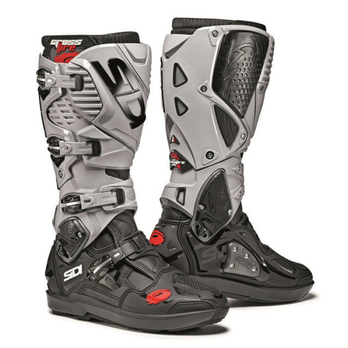 Мотоботи Sidi Crossfire 3 SRS Чорні/Сірі — Розмір 46