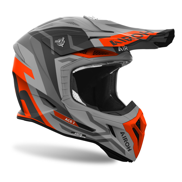 Airoh Twist 3 Shard Orange Matt Helmet — Size L
