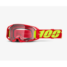 Окуляри 100% ARMATIC RED — прозора лінза (червоний/жовтий флуо)