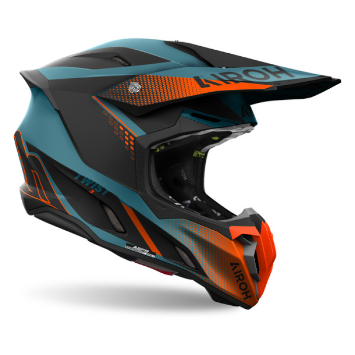 Airoh Twist 3 Shard Orange Matt Helmet — Size L