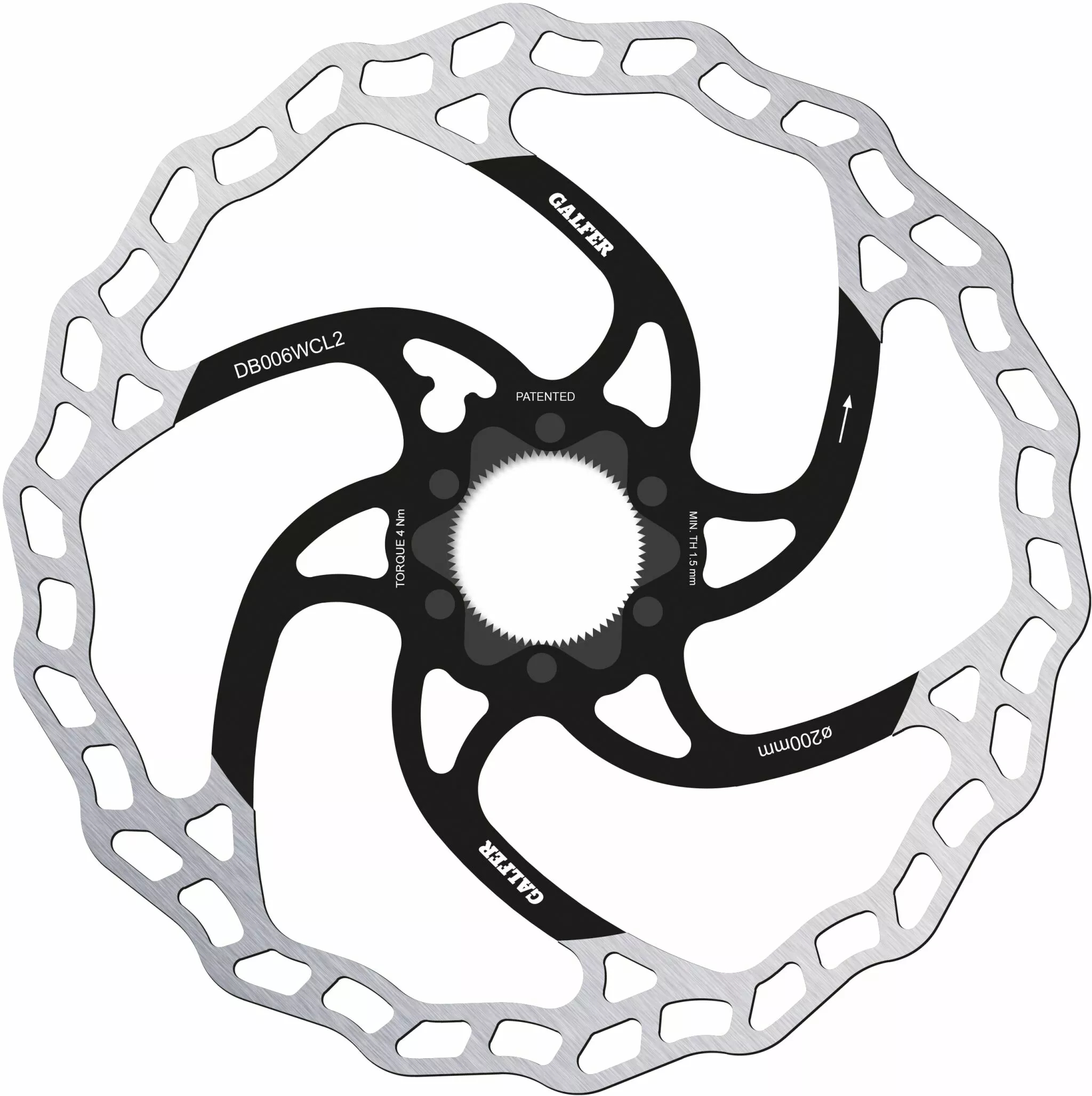 Виправлено Disc Wave® Center-Lock