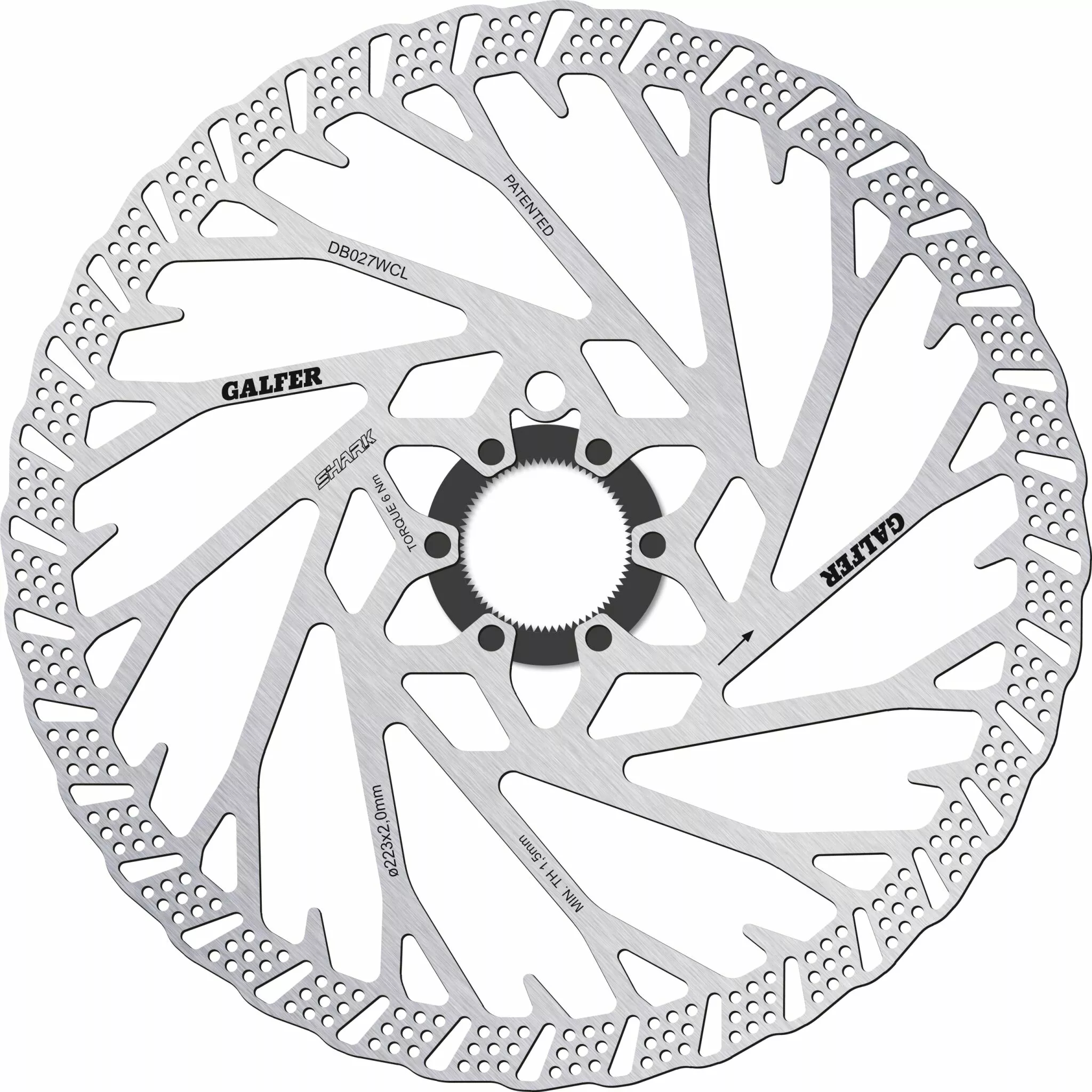 Виправлено Disc Shark® Center-Lock