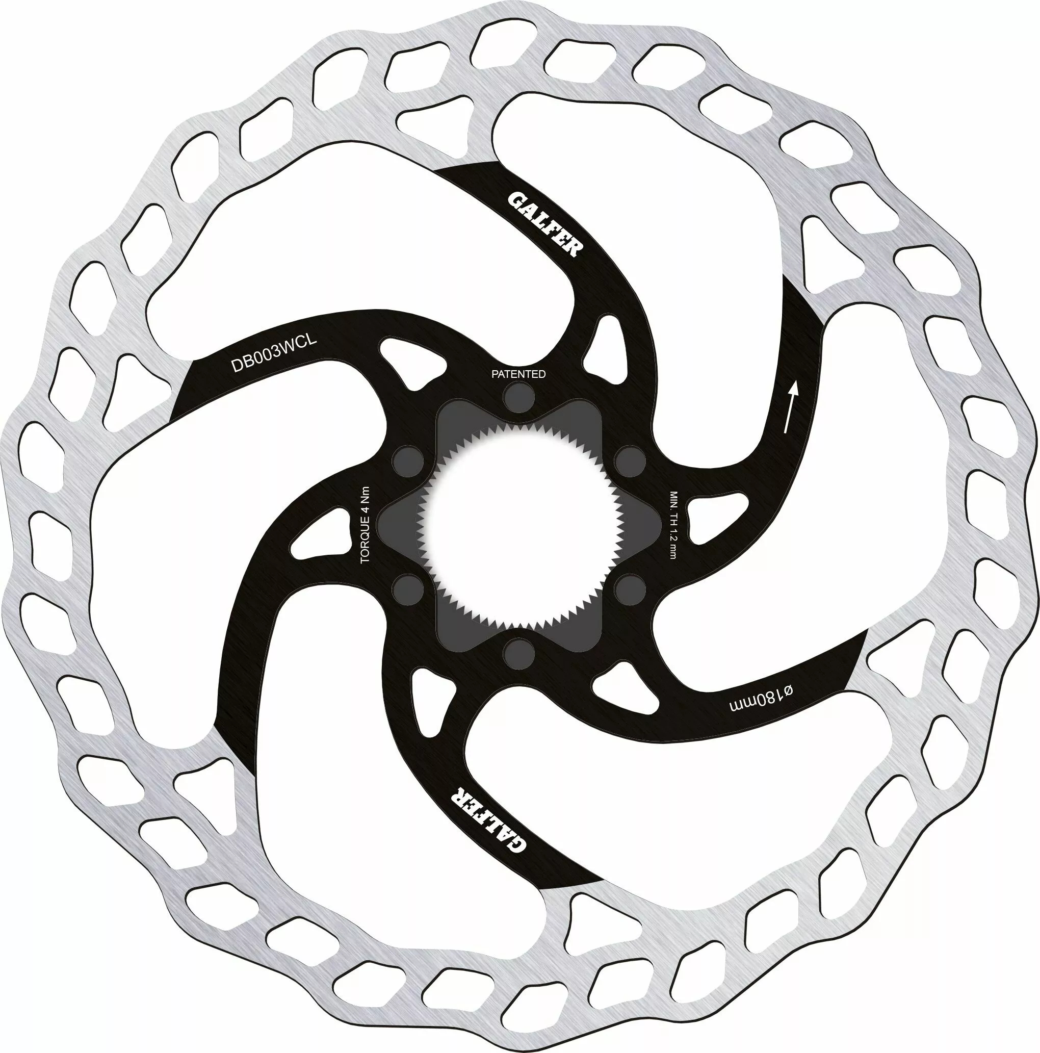Виправлено Disc Wave® Center-Lock