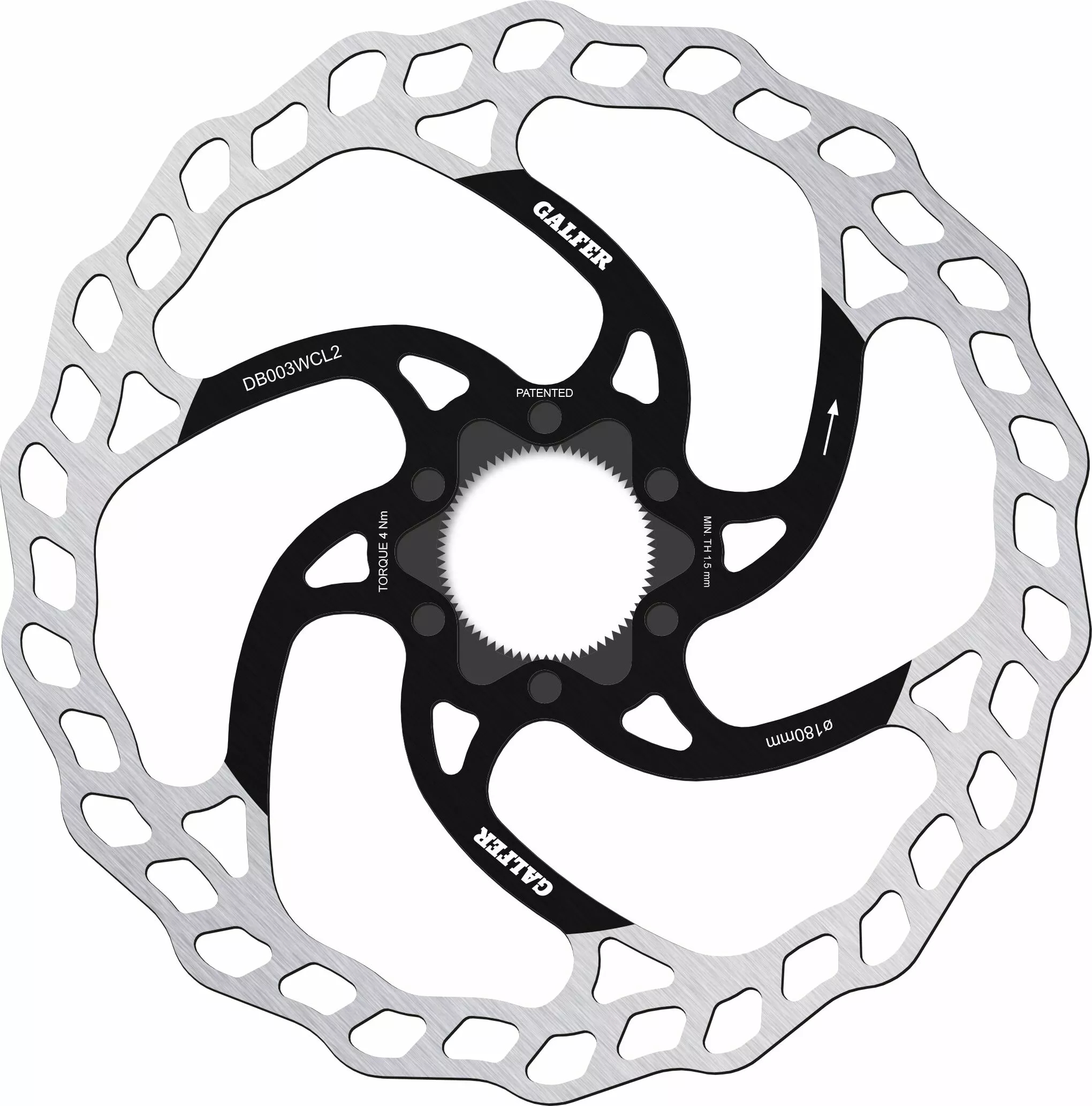 Виправлено Disc Wave® Center-Lock
