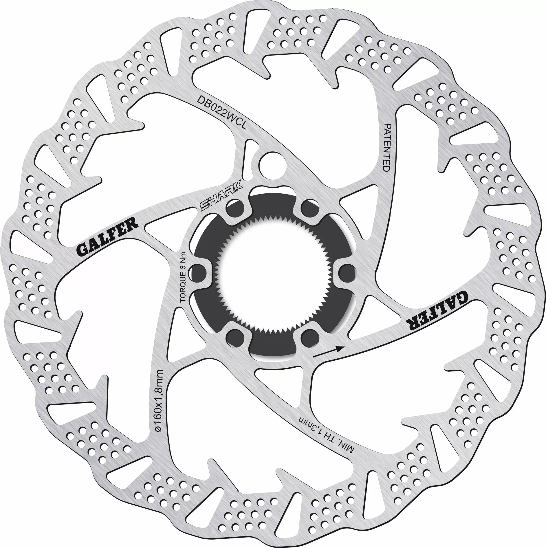 Виправлено Disc Shark® Center-Lock