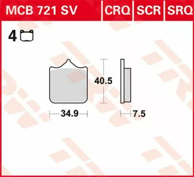 Гальмівні колодки Carbon Race серії CRQ