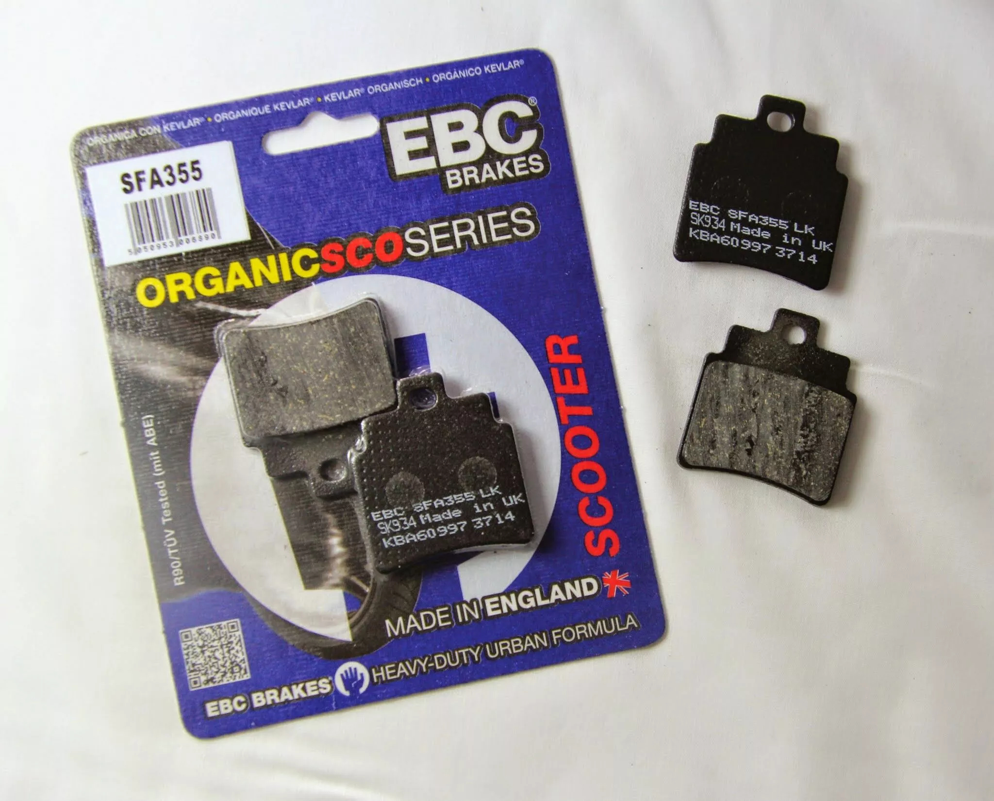 Органічні гальмівні колодки для скутерів серії SFA