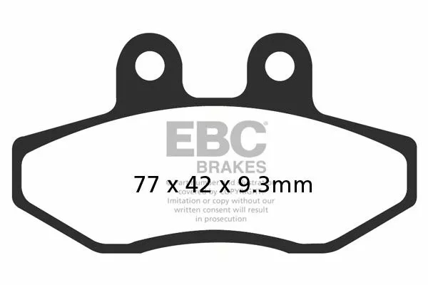 Гальмівні колодки для скутерів SFAC Carbon Series