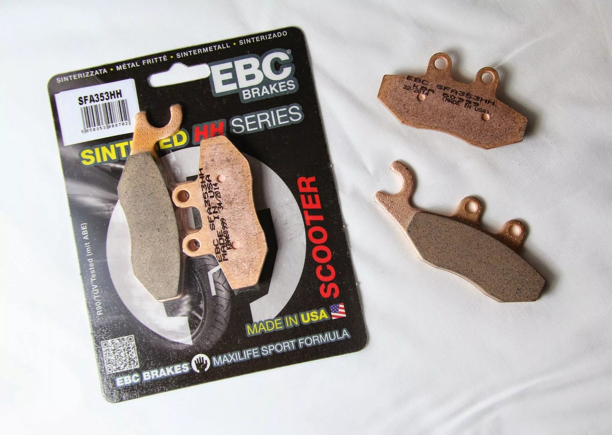 Шліфовані гальмівні колодки для скутерів серії SFA-HH