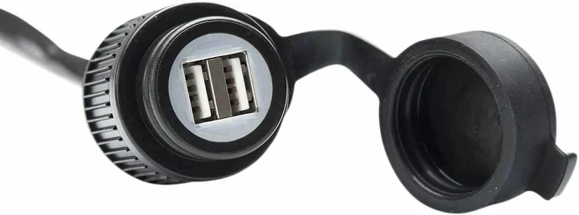 USB-розетка для подвійної зарядки з джгутом кабелів