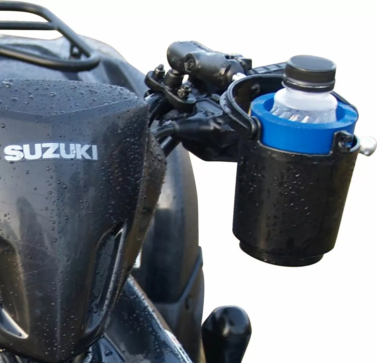 Кріплення RAM® Handlebar Rail Mount з основою U-подібного болта, тримачем для напоїв Level Cup™ і Koozie