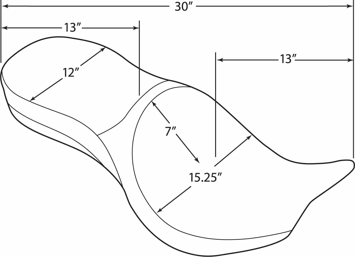 Низькопрофільне шкіряне туристичне сидіння, сумісне зі спинкою Ez Glide II™