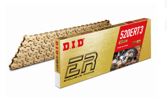 Ланцюг приводний DID 520ERT3GG-118RB Золотий (118 ланок, відкритий + заклепка)