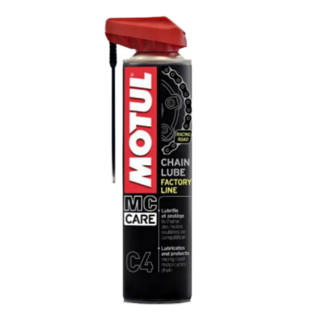Змащення ланцюга Motul C4 Chain Lube Factory Line — для спортбайків (400 мл)
